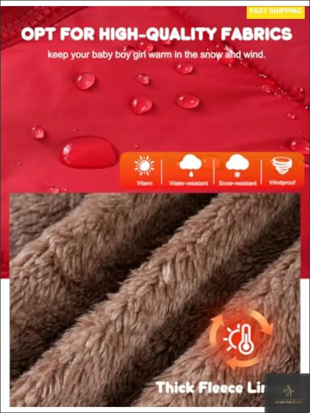 Toddler Fleece Teddy Bear Hooded Winter Jacket for Boys Girls 1-6T